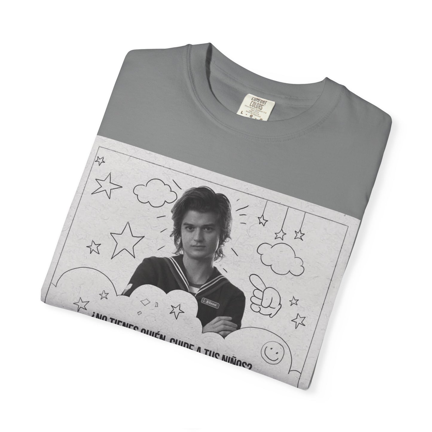 Vintage Spanish Ad Graphic T-Shirt — "¡Ven a la Guardería del Tío Steve!"