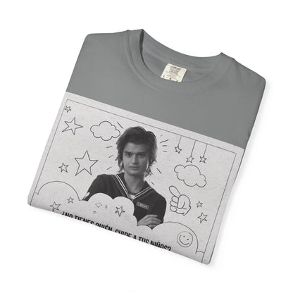 Vintage Spanish Ad Graphic T-Shirt — "¡Ven a la Guardería del Tío Steve!"