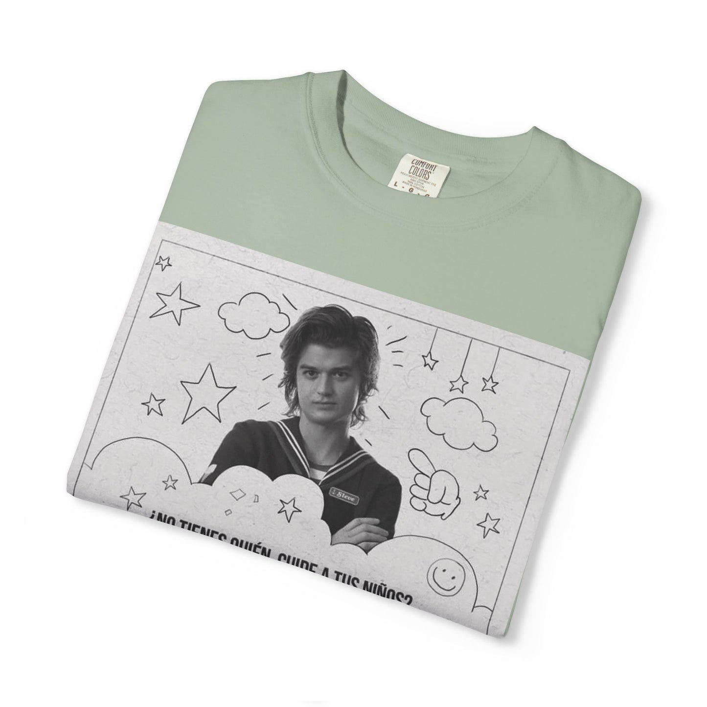 Vintage Spanish Ad Graphic T-Shirt — "¡Ven a la Guardería del Tío Steve!"