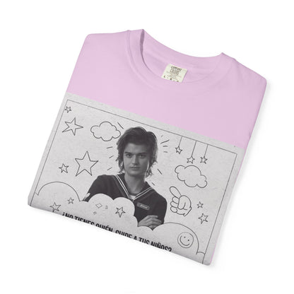 Vintage Spanish Ad Graphic T-Shirt — "¡Ven a la Guardería del Tío Steve!"